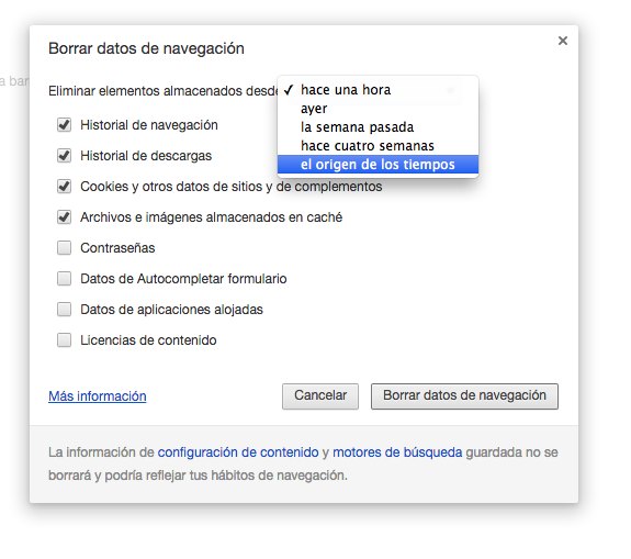 Historial de Chrome