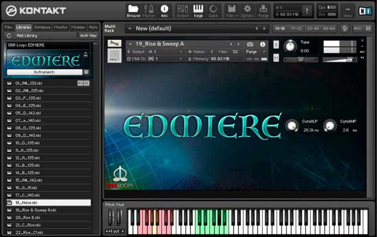 GBR Loops EDMiere requiere Kontakt para desplegar toda su energía EDM