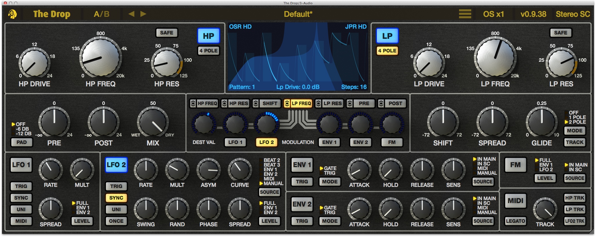 Cytomic The Drop, en su estado actual como plugin VST/ AU/ RTAS/ AAX