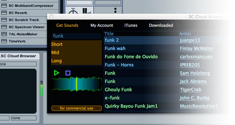 Cloud Browser: descarga en tu DAW sonidos de Soundcloud y Freesound.org