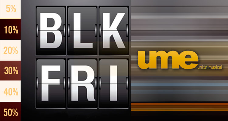 UME lanza sus ofertas musicales para Black Friday