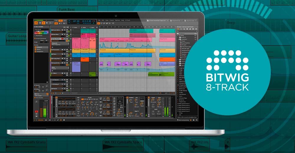 Bitwig 8-Track gratis al comprar interfaces y controladores de Zentralmedia