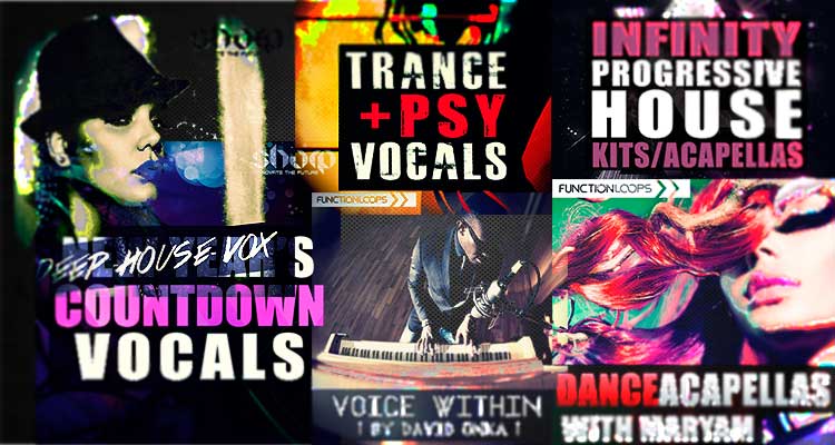 Colección de sonidos gratis de voces: acapellas, voces procesadas y samples dance de diferentes estilos