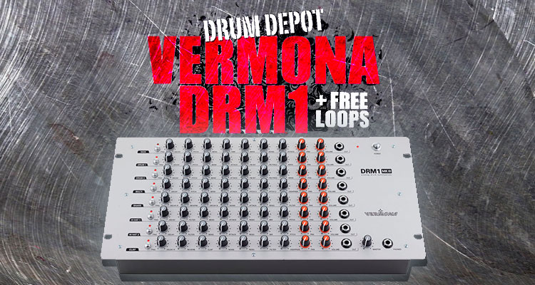 Vermona DRM1 mkIII, 50 loops REX gratis más WAV de ritmos analógicos