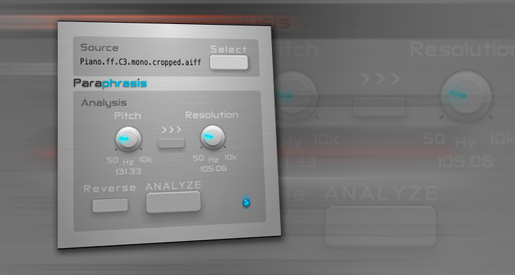 Virtual Analogy Paraphrasis, sintetizador gratis de modelado espectral para Mac (Audio Units)