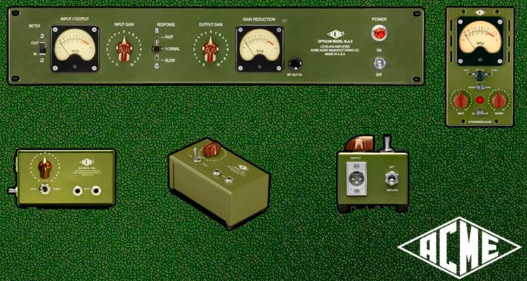 ACME Audio: equipos superiores al estilo militar -compresores y caja de inyección