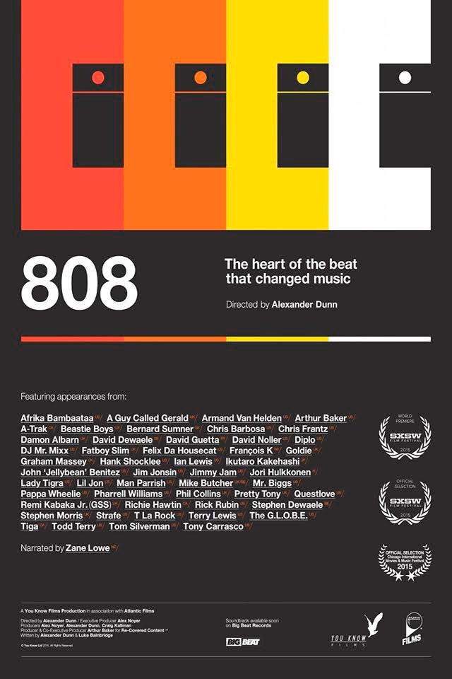 Cartel oficial de 808, The Movie -esos colores...