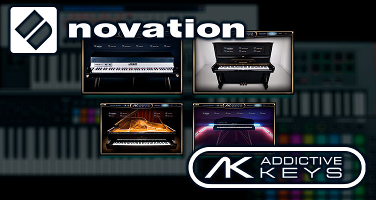 Piano virtual Addictive Keys, gratis con teclados y controladores Novation