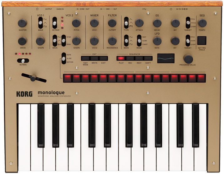 korg monologue gold frontal