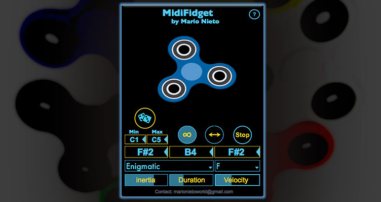 MidiFidget, un Spinner virtual gratis para generar secuencias MIDI en Ableton Live