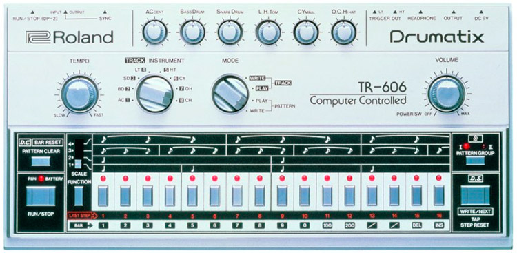 Roland TR-606 Drumatix: honor a las siglas de Transistor Rhythm