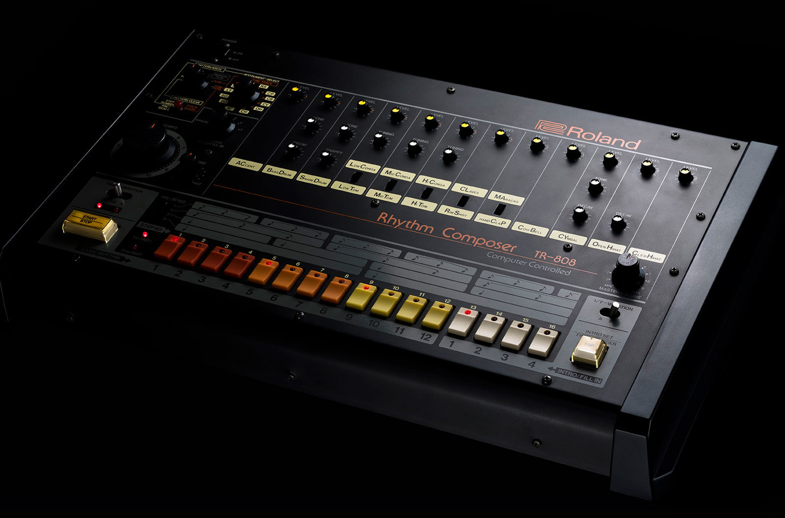 Imagen oficial del 40 Aniversario de Roland TR-808