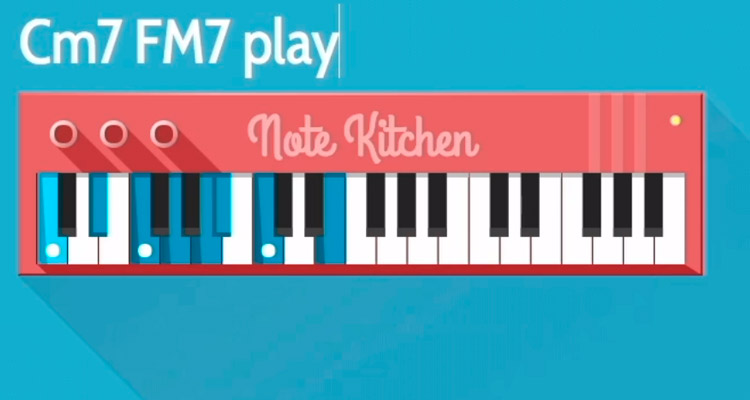 Tu navegador web te enseña cómo tocar acordes y escalas con Note Kitchen