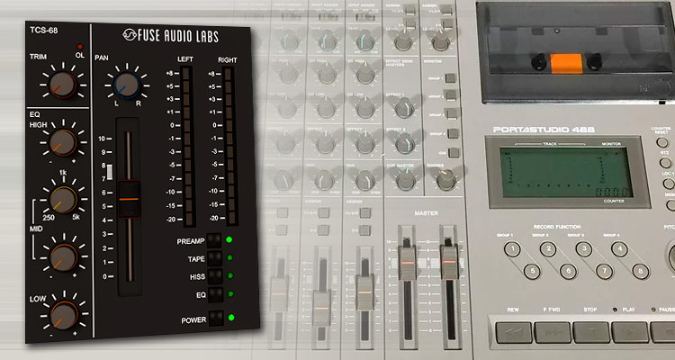El plugin TCS-68 da a tu música un toque de grabación a lo Portastudio "ocho-pistas" de 1990