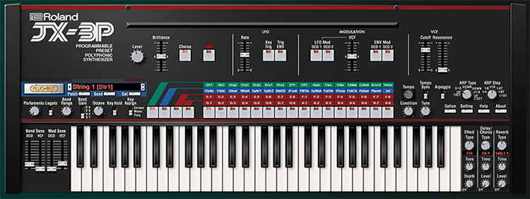 Roland Cloud JX-3P con toda su magia vintage, ahora en formato virtual a través del modelado Analog Circuit Behavior