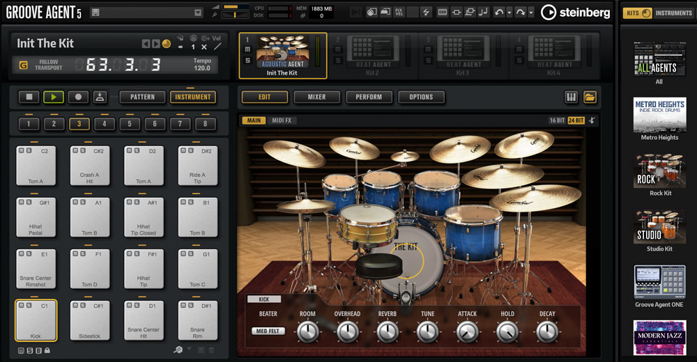 Groove Agent 5, el batería virtual, revitalizado con novedades para diseño sonoro y nuevos kits