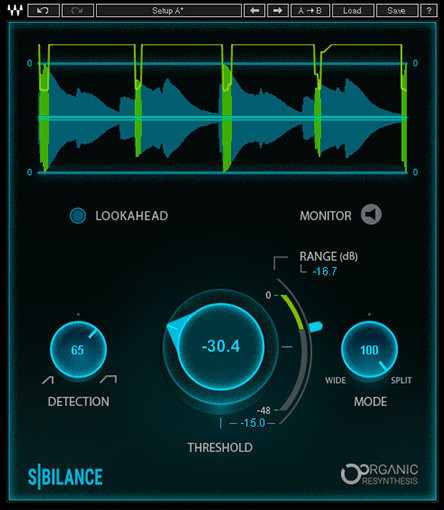 Ahora que lo pensamos, ¡ese gráfico venía en el teaser! Waves Sibilance promete exclusividad en de-essing