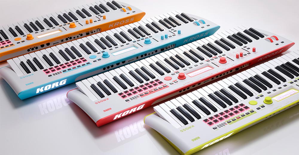 Korg KROSS SE añade cuatro colores neón al popular teclado workstation