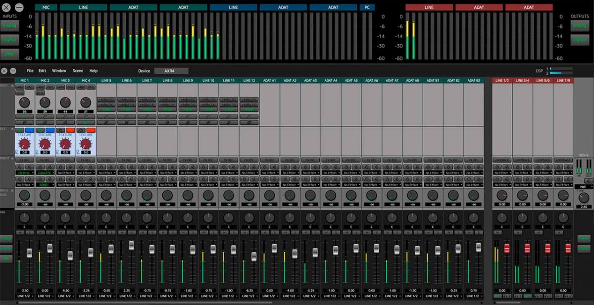 Aplicación de mezcla dspMixFx de Steinberg AXR4U para otros DAW