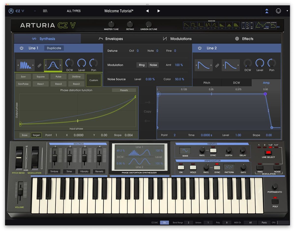 Arturia CZ V, Phase Distorsion