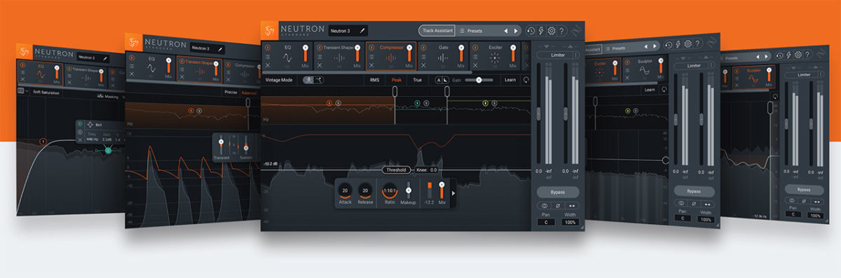 Diferentes vistas de iZotope Neutron 3