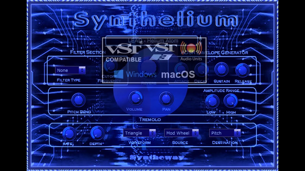 Synthelium es un instrumento virtual retro inspirado por sintetizadores de los años 70 y 80