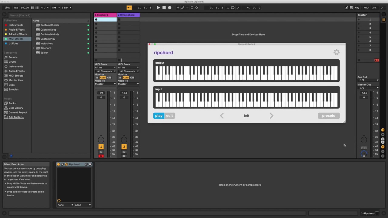 Un plugin MIDI gratis VST3 para crear y remezclar progresiones de acordes -Ripchord es mágico