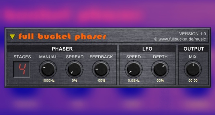 Descarga gratis el plugin phaser VST / AU de Full Bucket Music y modula tus sonidos