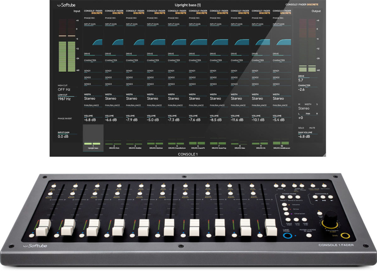 Es posible usar consolas modeladas adicionales en Console 1 Fader