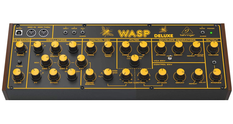 Behringer Wasp Deluxe : Otro sintetizador monofónico clásico resucitado, y esta vez sin tapujos