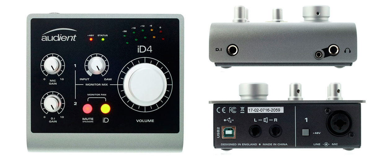Audient iD4 es un fabuloso interface de audio para grabar voces