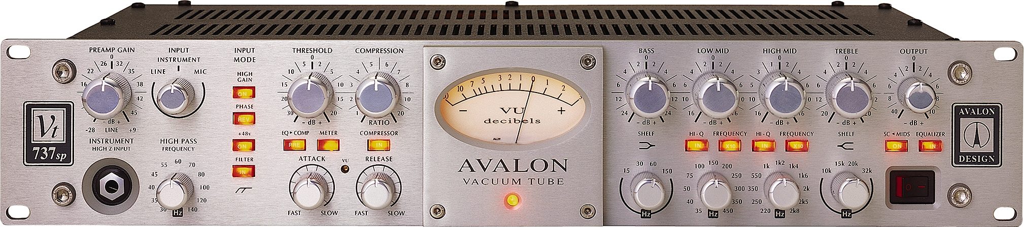Guau o... vaya: El aspecto arrebatador de Avalon VT-737SP sirve como antesala de un sonido de enorme altura (no digamos ya sus posibilidades)