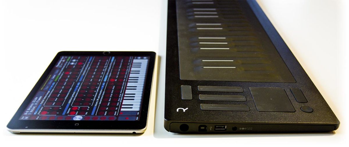 Synclavier Go! junto a Seaboard Rise MPE