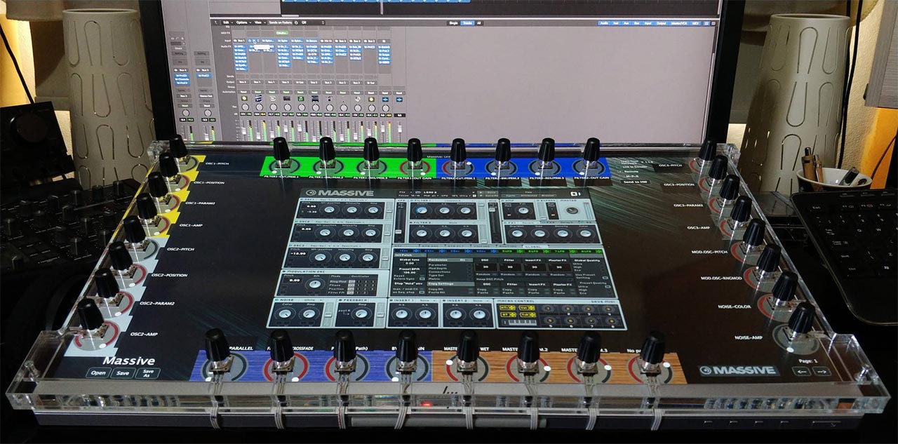 Prototipo de MP MIDI con el sinte virtual NI Massive