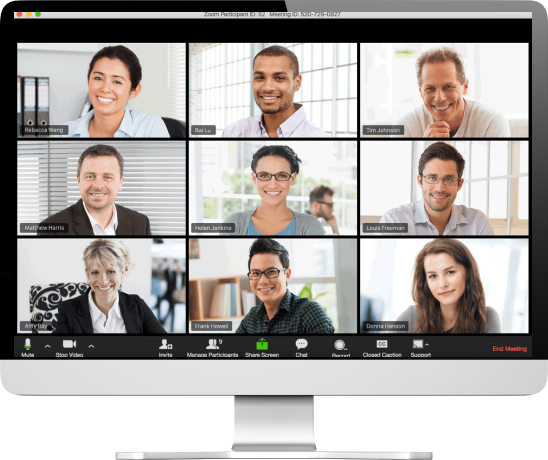 Videoconferencia a través de Zoom, un recurso popular de teletrabajo