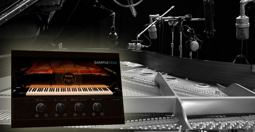 El piano virtual Steinberg 4Knob PopD te aporta una exclusiva colección de hardware vintage con 5GB de samples