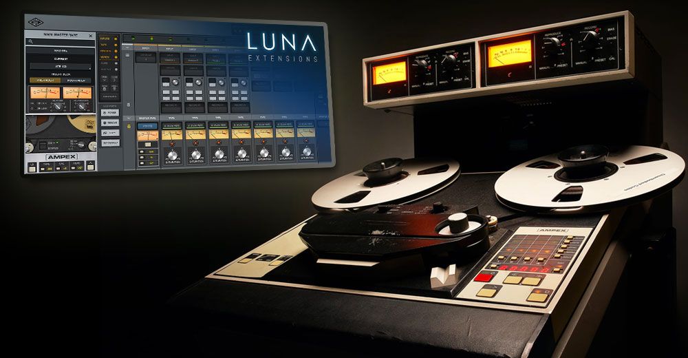 Universal Audio LUNA engalana su grabación DAW con el sabor a cinta de Ampex ATR-102