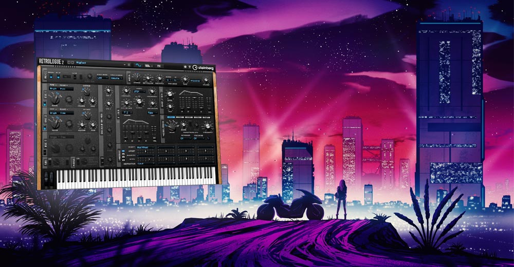 Steinberg Neon Drifts: Sonidos synthwave para crear música de juegos y películas con el sinte Retrologue