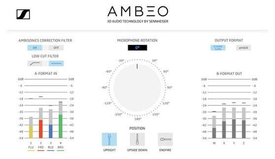 Ambeo A-B Converter, el plugin gratis de Sennheiser para Ambisonics
