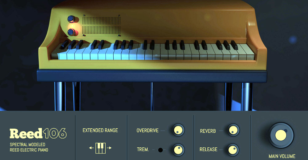 Reed106 es un piano eléctrico virtual "camaleónico" que cambia su sonido y crea variaciones naturales