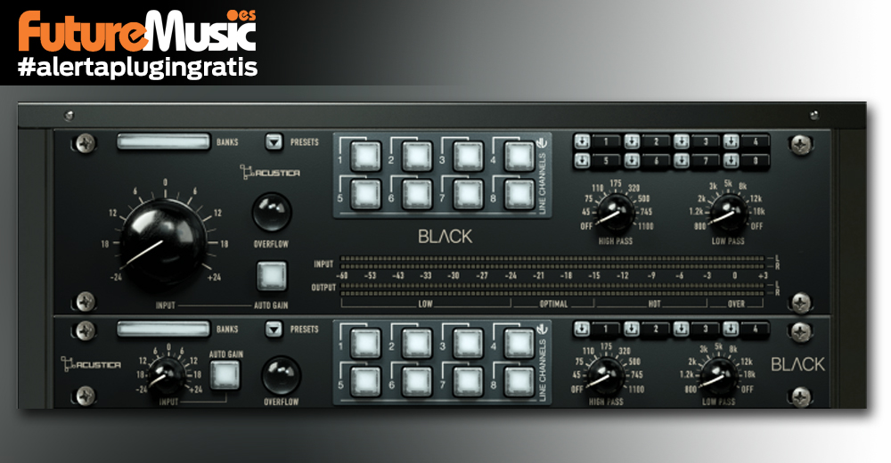 ¡Acustica Audio BLACK GRATIS! Controla tu etapa de ganancia y añade calor más tono "analógicos" -Facebook HQ