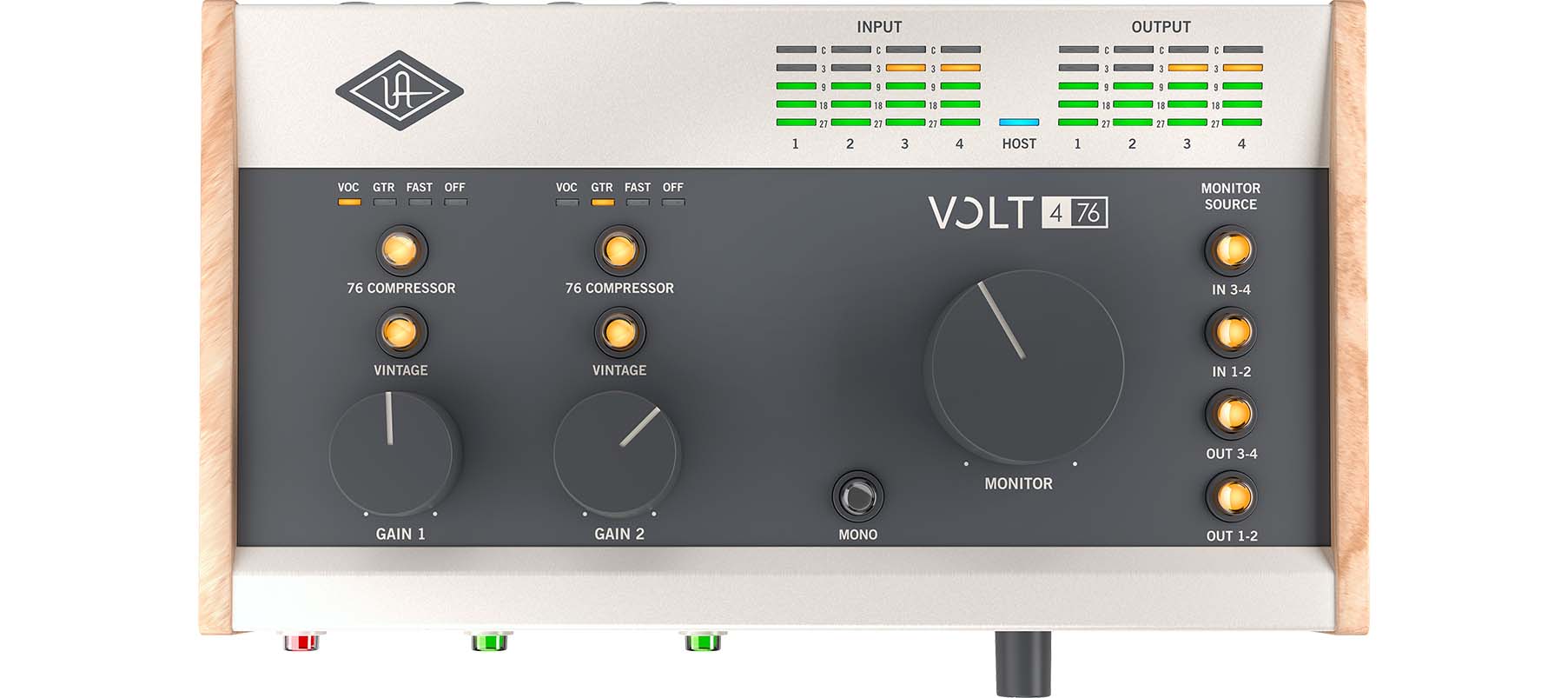 Universal Audio VOLT 476, panel frontal