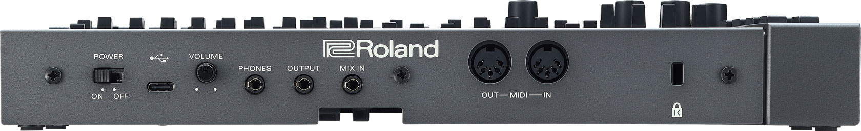 El panel de conexiones de Roland JD-08, con opciones nunca vistas en JD-800