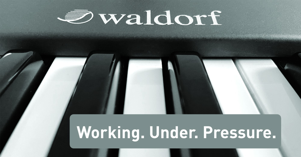 Waldorf Music anticipa novedades en sintetizadores con teclado: "Trabajando. Bajo. Presión"