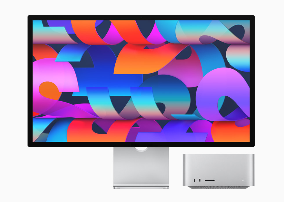 Apple Mac Studio junto al monitor 5K a juego, Studio Display