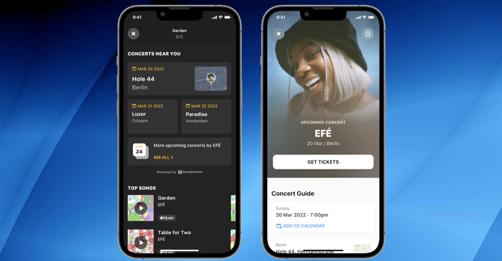 Músicos en concierto soportados por Shazam: Descubre eventos y giras de música en directo