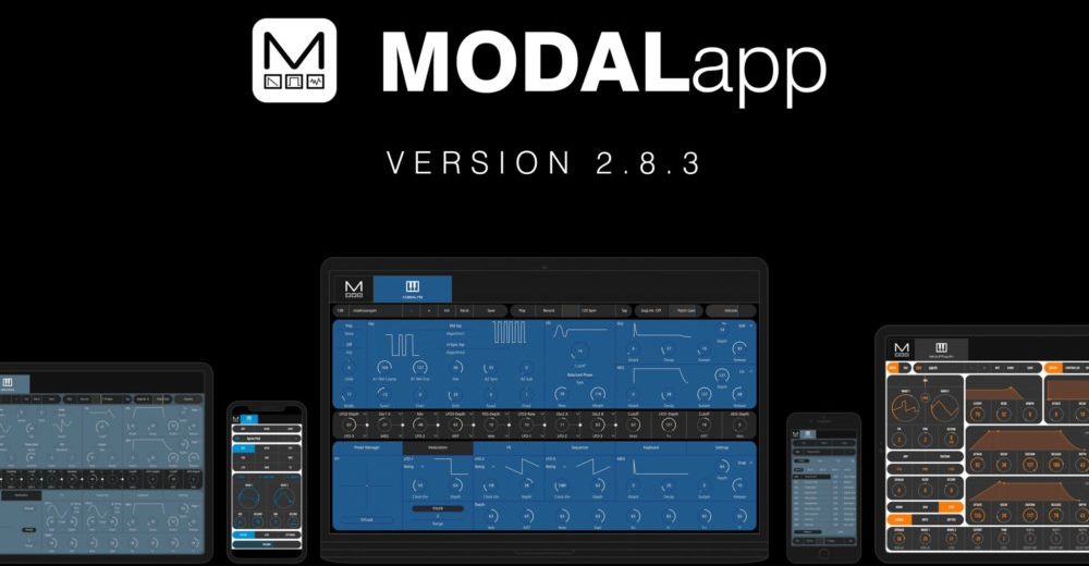 MODALapp 2.8.3 actualizada -mejora los niveles de prestaciones y estabilidad con los sintes Modal
