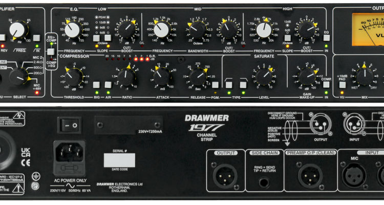 Drawmer 1977 -canal de grabación inspirado en grandes unidades de época, con opciones modernas