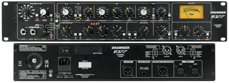 Drawmer 1977 -canal de grabación inspirado en grandes unidades de época, con opciones modernas