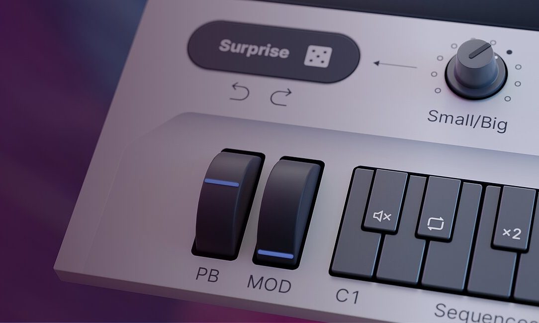 Ese botón 'Surprise' en el panel del sofsinte Ujam DRIVE te propiciará algunas sorpresas sonoras muy agradables (y útiles)